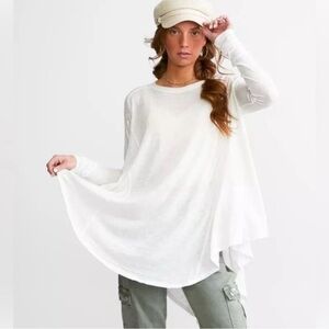 We the free by free people off white trapeze tunic top